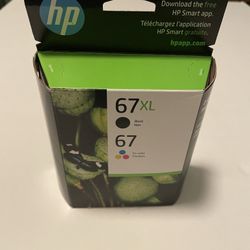 HP 67xl Ink Cartridges Black And Color