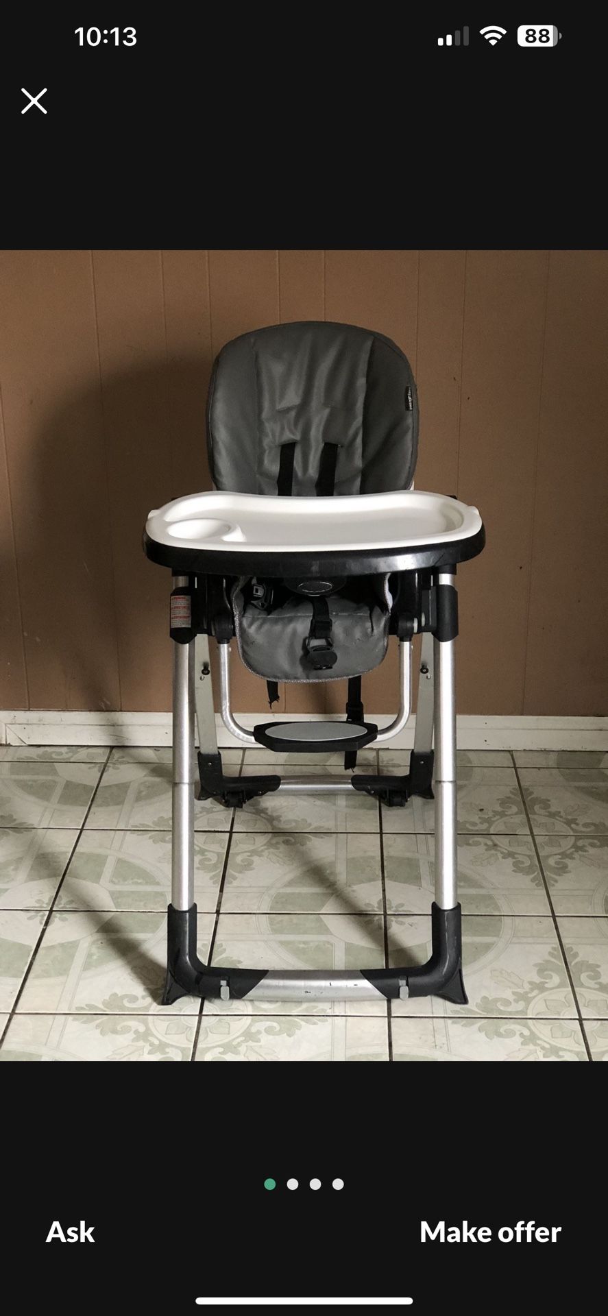 LIKE NEW GRACO 3 IN 1 CONVERTIBLE HIGH CHAIR!!!!
