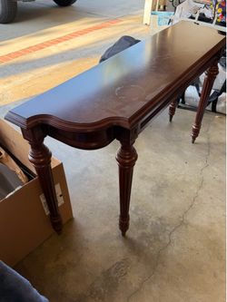 Cherry Wood Sofa Table