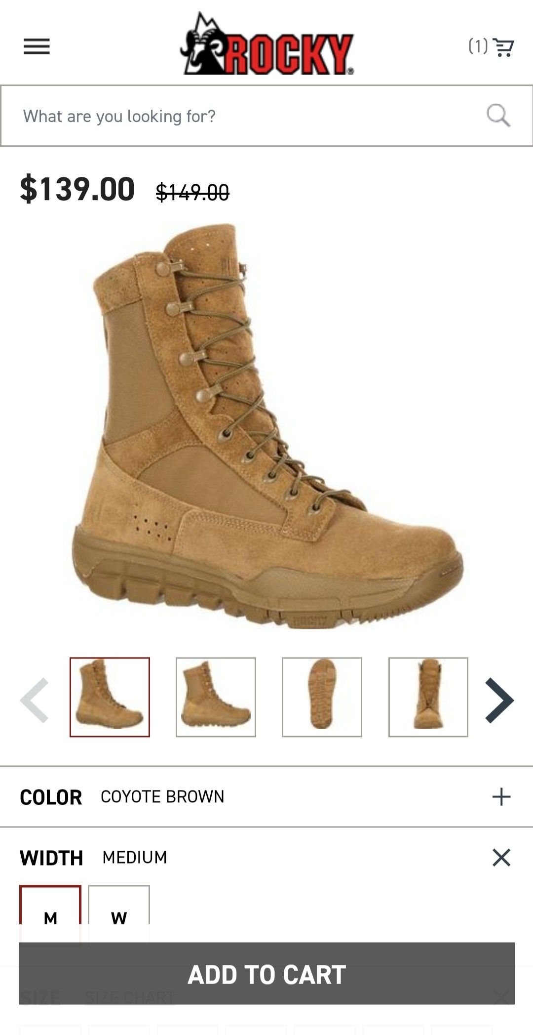 Rocky military boots