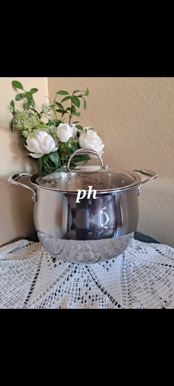 OLLA DE 12 QT DE ACERO INOXIDABLE TRI PLY PRINCESS HOUSE ⚘️