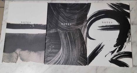 NEW Abstract Black & White Soft Cover Notebooks