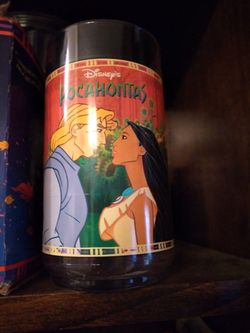 Plastic collectible Pocahontas glass