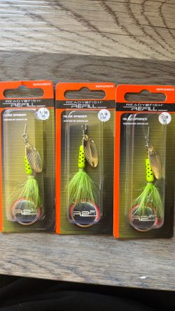 3 packs of Inline spinners trout size 1/8