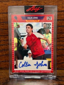 Collin Johns Autographed Leaf Card