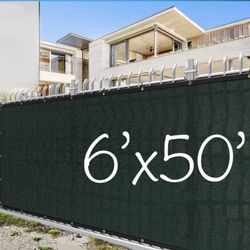 6 X 50 Privacy Fence Screen Green
