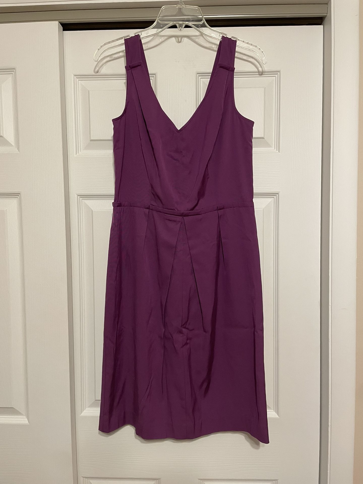 Brand New Talbots Purple Front Pleated Dress - Size 8
