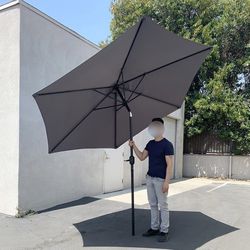 (Brand New) $40 Outdoor 10ft Patio Umbrella with Tilt and Crank, Garden Market (Base not included) 