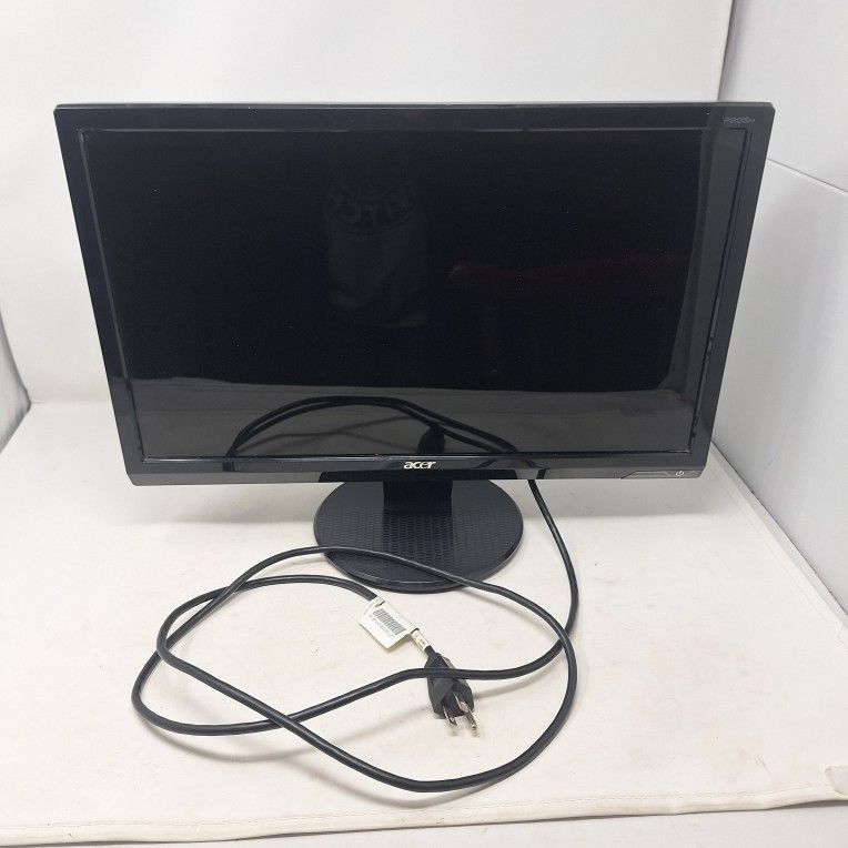 Acer P205H Black 20" Widescreen LCD Computed Monitor 1600 x 900 VGA DVI Tested