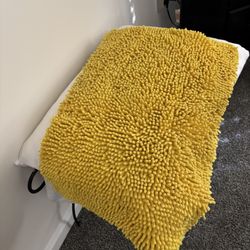 Small Yellow Decorative Rug
