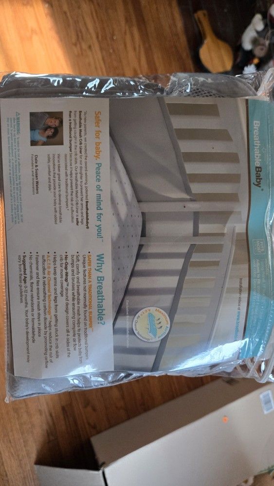 Breathable Baby mesh crib liner