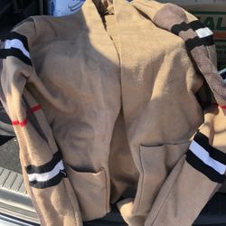 BURBERRY CARDIGAN OPEN FRONT SWEATER - LONG SLEEVE, 2 FRONT POCKETS