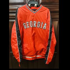 Vintage Georgia Pullover Wind Breaker LARGE