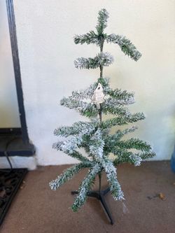 Seasonal Specialties 30in Flocked Artificial Christmas Tree Unlighted w/ Stand