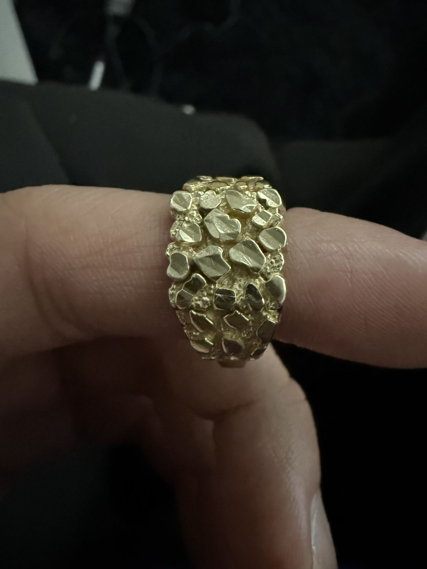 10k gold nugget ring