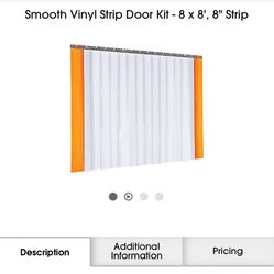 Smooth Vinyl Strip Door