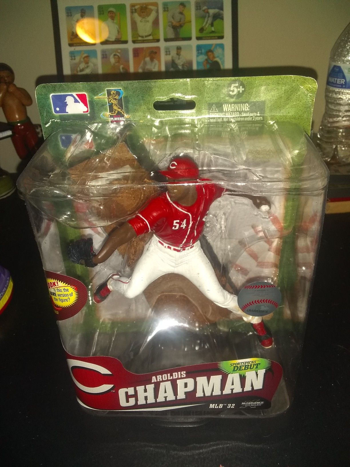 Brand New 2014 Aroldis Chapman Cincinnati Red's Mcfarlane Action Figure