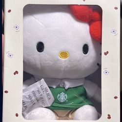 Hello Kitty  Starbucks Plushie 