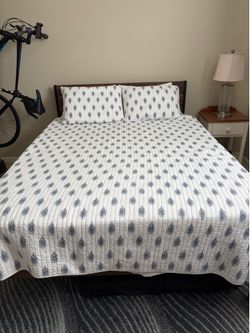 Queen Headboard, Bed Frame and Matteess