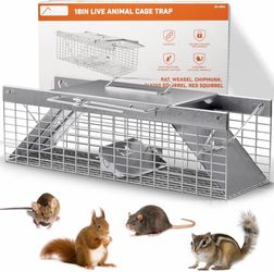 18 inch live animal trap *details in photos & description*