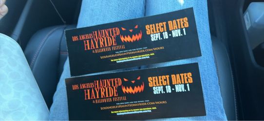 Los Angeles haunted hayride & Halloween festival vip  4 tickets
