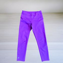 Athleta Sonar Capri Jazz Purple Cropped Leggings Women’s Sz XXS 