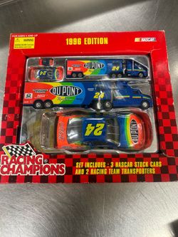 Racing Champions 1996 Edition Jeff Gordon 5-Pc. Diecast Stock Cars/Transporters