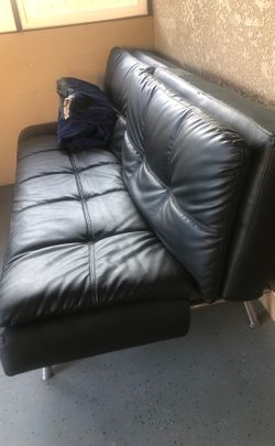 Leather futon