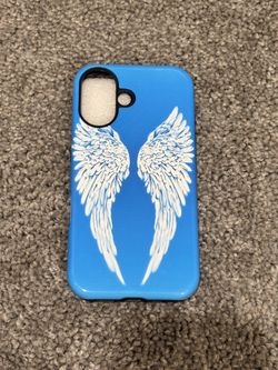 Blue Angel Wings Phonecase Y2K 2000s for the Iphone 16
