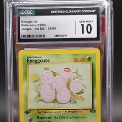 1999 Vintage Exeggcute 1st Edition CGC 10