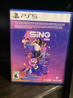PS5 SING GAME