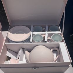 Pottery Barn Porcelain Tea Pot