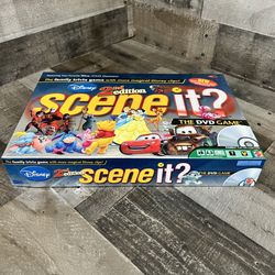 DISNEY SCENE IT 2ND EDITION DVD GAME BOARD GAME 100% COMPLETE MATTEL K8820