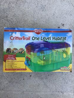 Kaytee Hamster Cage CritterTrail One Level Habitat for Gerbils Mice Small Rodent Pets Home Room Animal Supplies