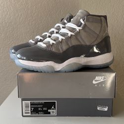 Size 7M/8.5W - Nike Air Jordan 11s  Cool Gray 