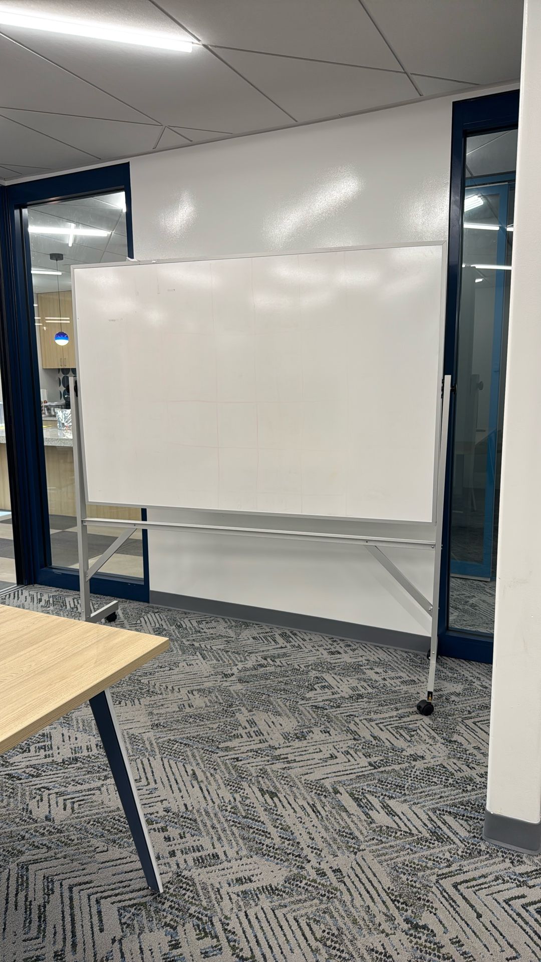 Large Whiteboard On Wheels Dual Sided 