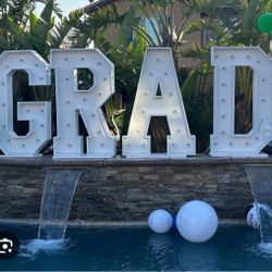 4ft tall all letters available $50 per letter 