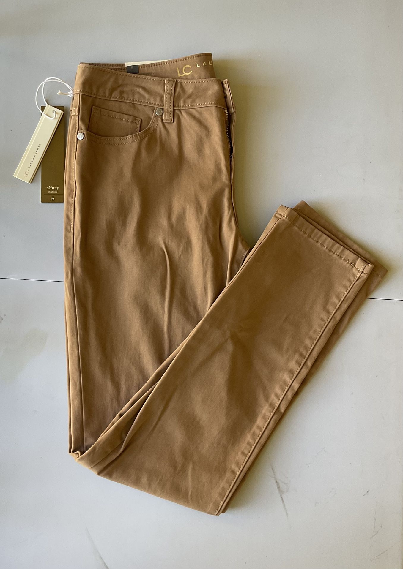 Women’s LC Lauren Conrad Twill Skinny Pants Size 6 $25