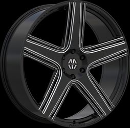 24x9 MASSIV 926 BLACK AND MILLED Wheels