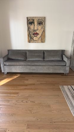 Custom designed sturdy crushed velvet couch!