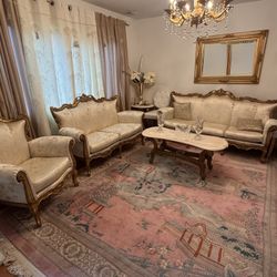 Vintage French Provincial Living Room Set 
