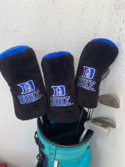 Duke Blue Devils Golf Club Headcovers - 3-Piece Plush Set (Excellent Condition)