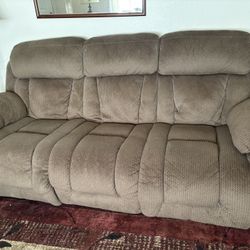 Couch with Dual Electric Recliners