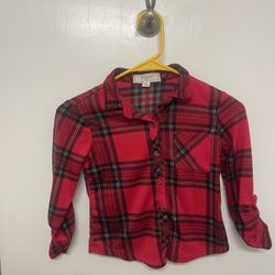 Girls 7/8 Red Flannel 