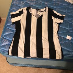 Black And White Striped Shirt 