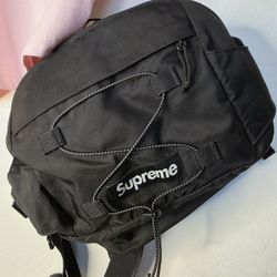 Supreme black waist bag
