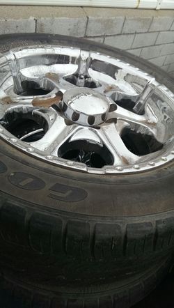 20" akusa 275/55/20 goodyears 8 lug Chevy