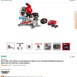 Milwaukee M18 Fuel Miter Saw W /One-key / Table Saw Kit 