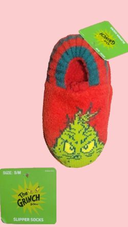The Grinch Slipper Socks S/M