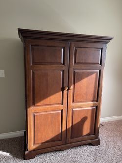 2 Solid Wood Cabinets